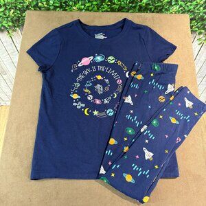 Cat & Jack Girls The Sky is the Limit Outerspace Outfit Size 8/ Med (SKU: 122G)